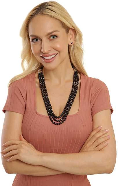 Jwl Luxury Pearls Smeigtukai iš tikrų juodų perlų JL0707