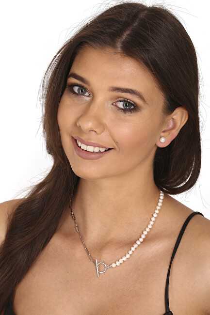 Jwl Luxury Pearls Madingas plieno karoliai su tikrais upės perlais JL0788