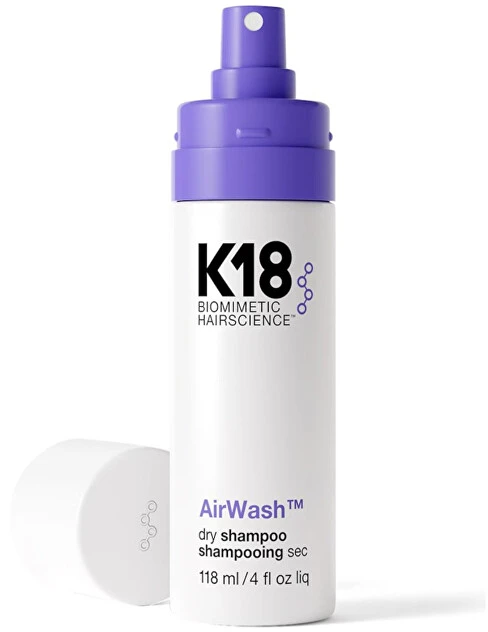K18 AirWash Neaerozolinis sausas šampūnas, 118 ml