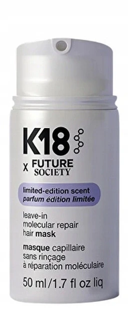 Nenuplaunama atkuriamoji plaukų kaukė K18 x Future Society Leave-in Molecular Repair Hair Mask, 50 ml