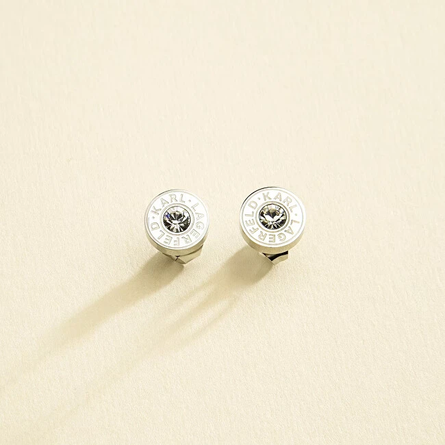 Karl Lagerfeld Steel stud earrings Illume KLBJX17