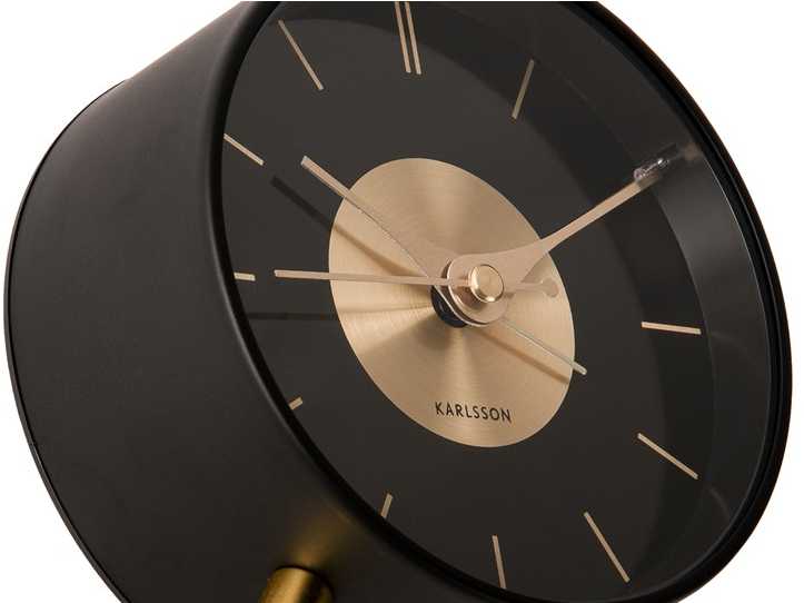 Karlsson Žadintuvas glamour GOLD DISC, Ø 11 cm