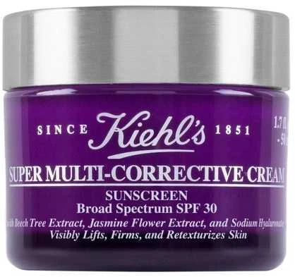 Kiehl´s Kiehl's Super Multi-Corrective Kreminis SPF 30 stipraus poveikio veido ir kaklo kremas nuo raukšlių, 50 ml