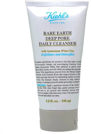 Kiehl´s Kiehl's Rare Earth Deep Pore Daily Valiklis poras valantis kasdienis prausiklis veidui, 150 ml