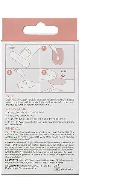KISS Bare-But-Better Premium Gel Nails 30 pcs