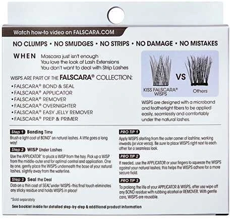 Kiss My Face KISS Falscara Multi Wisps (Mocha) 24 vnt.