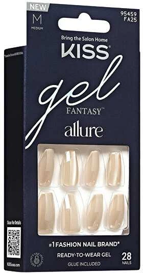 Kiss My Face KISS Geliniai nagai Gel Fantasy Allure (MoonBeam) 28 vnt.