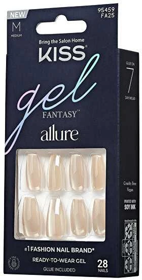 Kiss My Face KISS Geliniai nagai Gel Fantasy Allure (MoonBeam) 28 vnt.