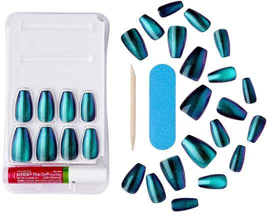 KISS Geliniai nagai Gel Fantasy Magnetic (Chameleonas) 28 vnt.