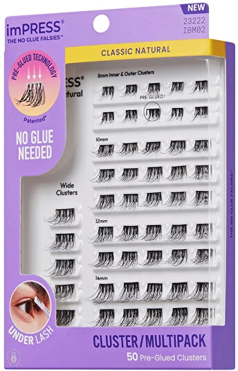 KISS imPRESS Pre-glued Cluster Multi 02 Cluster Lashes