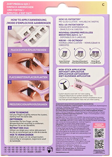 KISS ImPRESS Press on False Blakstienos Kit 02C