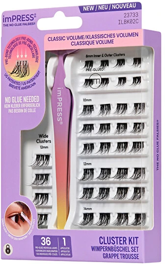 KISS ImPRESS Press on False Blakstienos Kit 02C