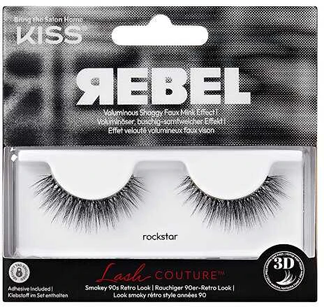 KISS dirbtinės blakstienos Lash Couture Rebel Collection 01 Downtown Girl