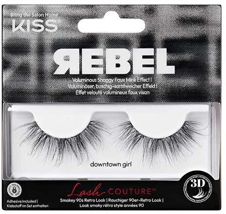 KISS dirbtinės blakstienos Lash Couture Rebel Collection 01 Downtown Girl