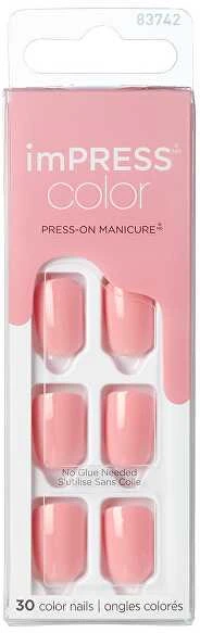 KISS Lipnūs nagų lakai imPRESS Color Pretty Rožinė 30 vnt.