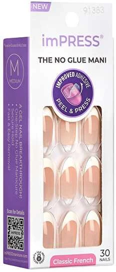 KISS Lipnūs nagai ImPRESS Nails - Everlasting 30 vnt