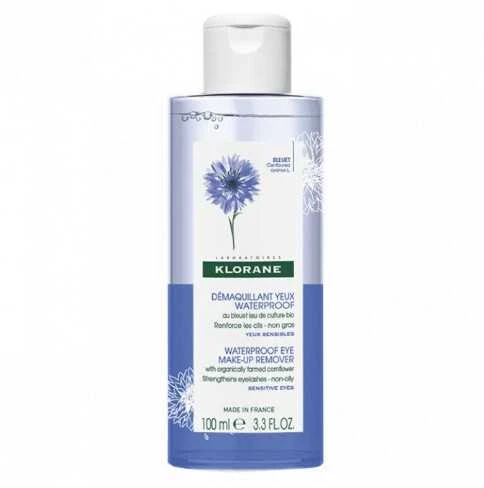 "Klorane" vandeniui atsparaus akių makiažo valiklis 100ml