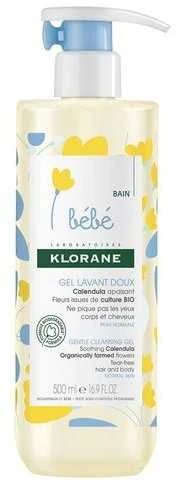 "Klorane Baby Gentle Cleansing Gel Soothing Calendula" prausimosi želė 500ml