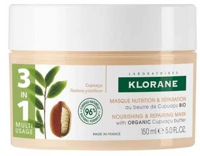 "Klorane Cupuazu" sausų plaukų atkuriamoji kaukė 150ml