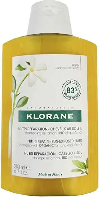 "Klorane" maitinamasis šampūnas su Monoï ir Tamanu Bio 200ml