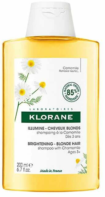 Klorane A La Camomile Skirtas šviesiems plaukams Reflex Illuminating Šampūnas 400ml