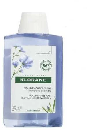 "Klorane" apimties ir tekstūros šampūnas su linų pluoštu 400ml