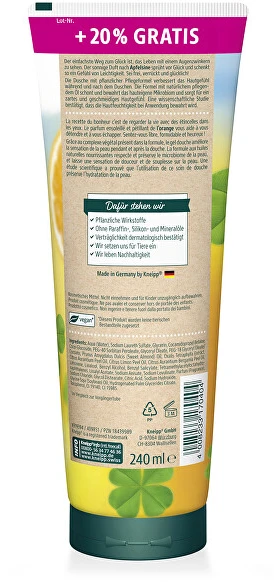 Kneipp Feel Happy Kūno prausiklis 240ml