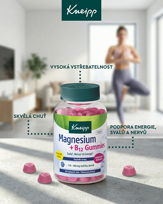 Kneipp Magnesium + B12 gummies 60 pcs