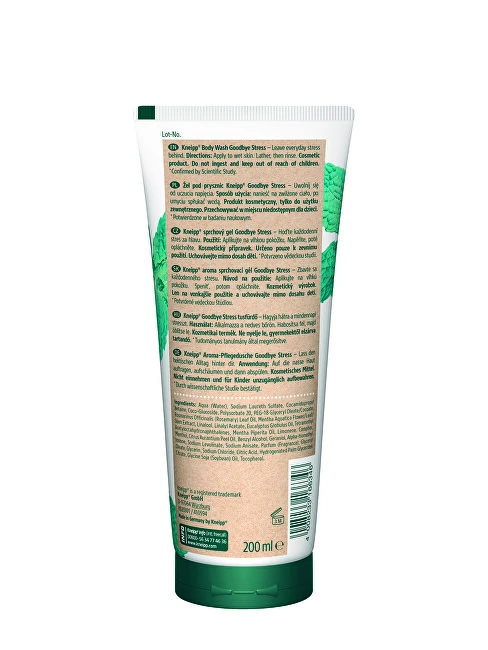 Kneipp Goodbye Stress Kūno prausiklis Dušo želė unisex, 200 ml