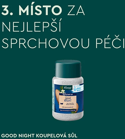 Kneipp Good Night mineralinė vonios druska unisex vonios druska, 500g