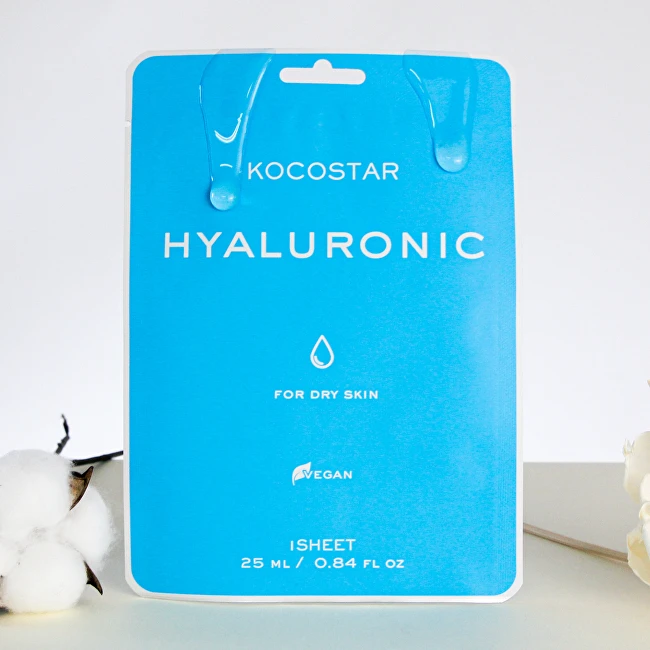 Kocostar Drėkinamoji veido kaukė su hialurono rūgšties lakštine kaukė 25 ml