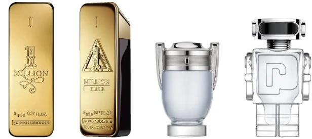 Paco Rabanne miniatiūrų rinkinys vyrams (4 x 5 ml)
