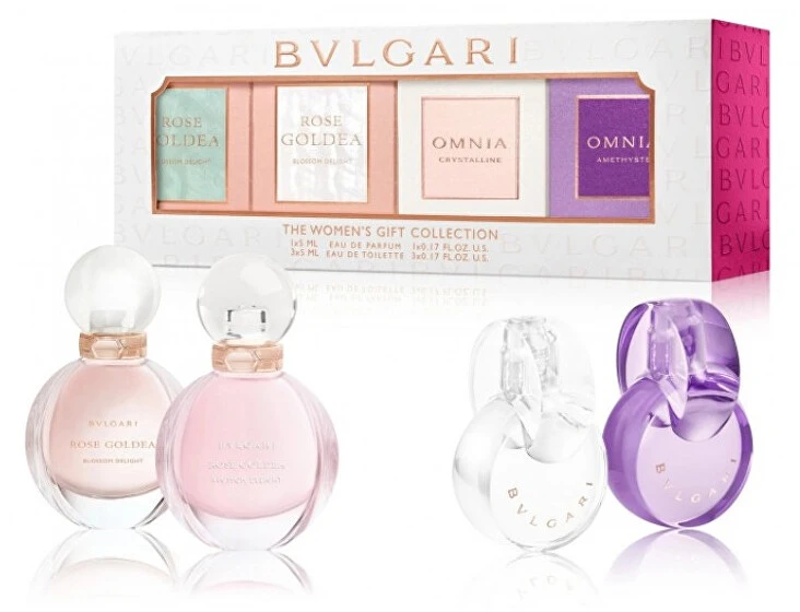 Bvlgari Bvl Mini Set kvepalų moterims miniatiūrų rinkinys, 4 x 5 ml