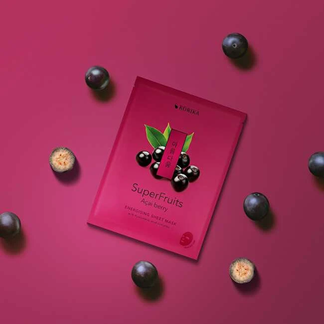 Korika Energising Sheet Mask Superfruits Acai Berry (Energising Sheet Mask) 25 g