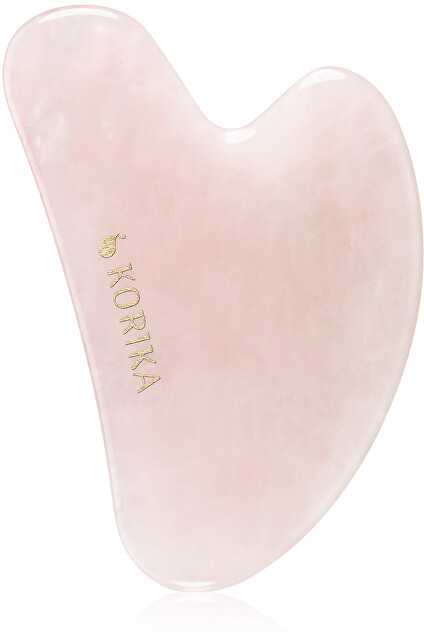 Korika Gua Sha massage stone made of rose quartz (Gua Sha Stone)