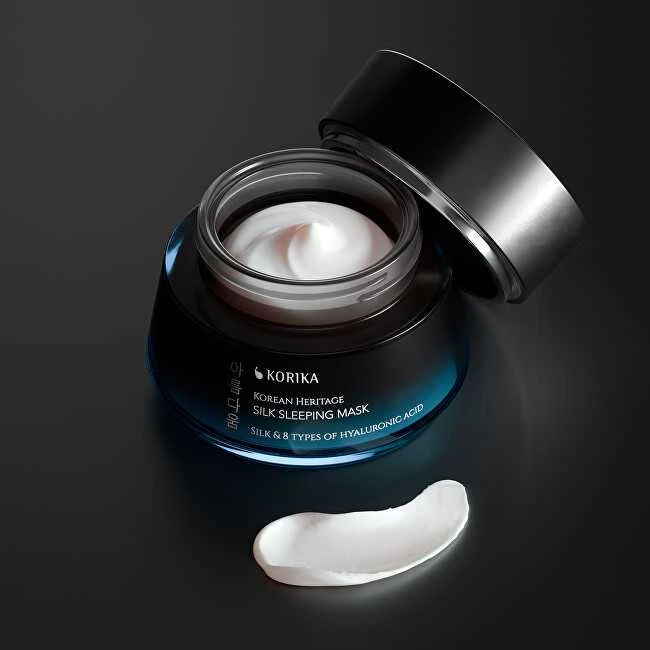 Korika Moisturizing night mask with silk protein Korean Heritage (Silk Sleeping Mask) 50 ml