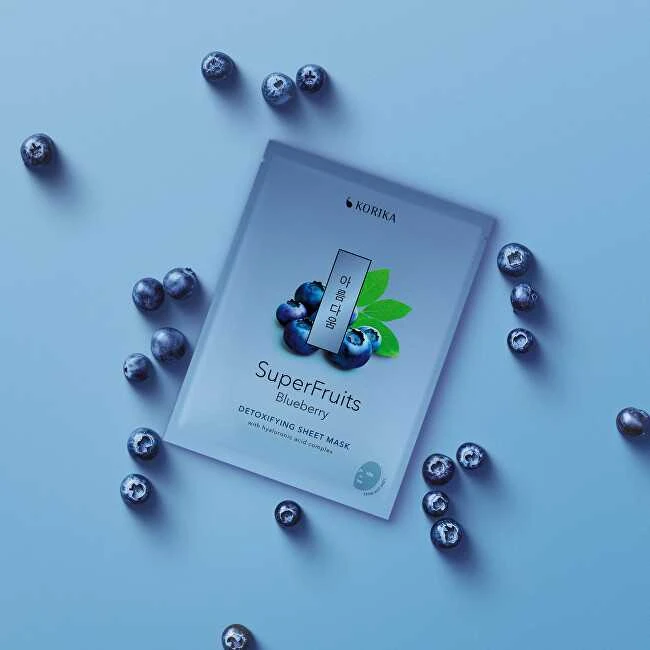 Korika Superfruits Blueberry Detoxifying Sheet Mask 25 g