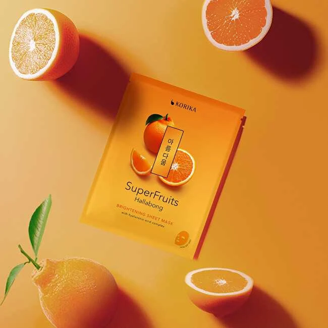 Korika Superfruits Hallabong Brightening Sheet Mask 25 g