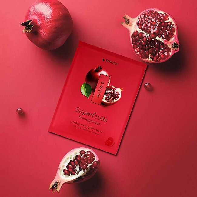 Korika Superfruits Hydrating Sheet Mask Pomegranate (Hydrating Sheet Mask) 25 g