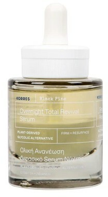 Korres Stangrinamasis naktinis serumas "Juodas Pine" (Overnight Total Revival Serum) 30 ml