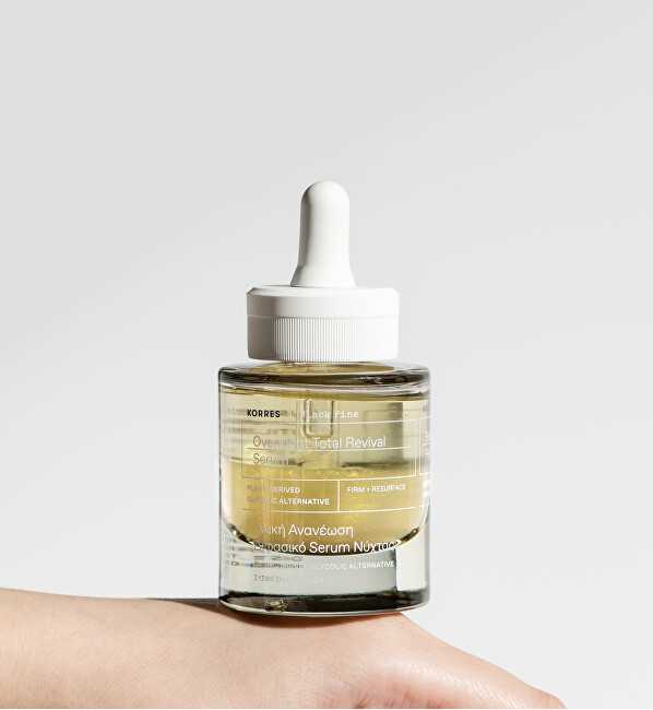 Korres Stangrinamasis naktinis serumas "Juodas Pine" (Overnight Total Revival Serum) 30 ml