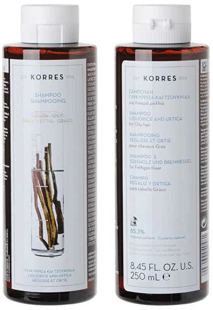 KORRES LIQUORICE AND URTICA plaukų šampūnas, 250 ml