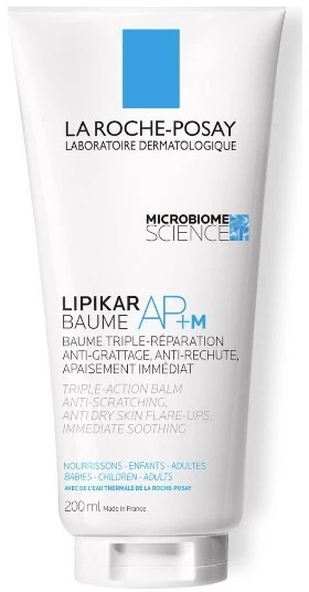 La Roche-Posay Lipikar AP+ M veido ir kūno balzamas, eko pakuotė, 200 ml