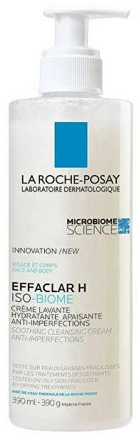 La Roche Posay Effaclar H Iso-Biome Cleansing Kreminis drėkinantis valiklis jautriai, riebiai ir probleminei odai, 200 ml