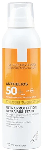 La Roche Posay Anthelios Invisible Mist Ultra Light SPF 50+ apsauginis purškiklis nuo saulės, 200 ml