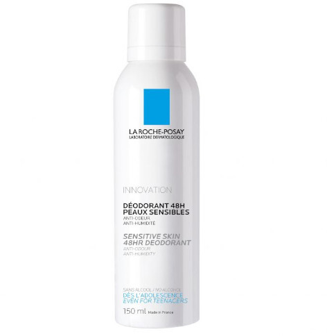 La Roche Posay Physiological Dezodorantas 24h Purškiklis purškiamas dezodorantas jautriai odai, 150 ml