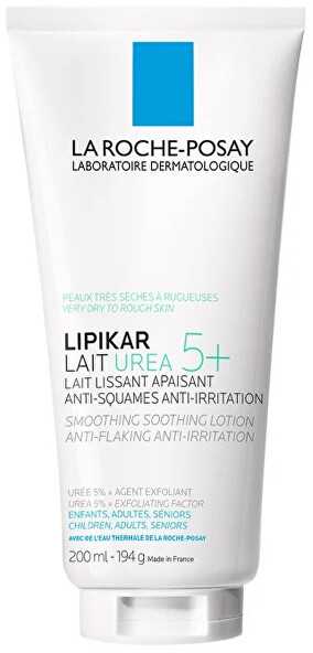 La Roche-Posay LRP Lipikar Lait Urea 5+ švelninamasis raminamasis losjonas, 400 ml