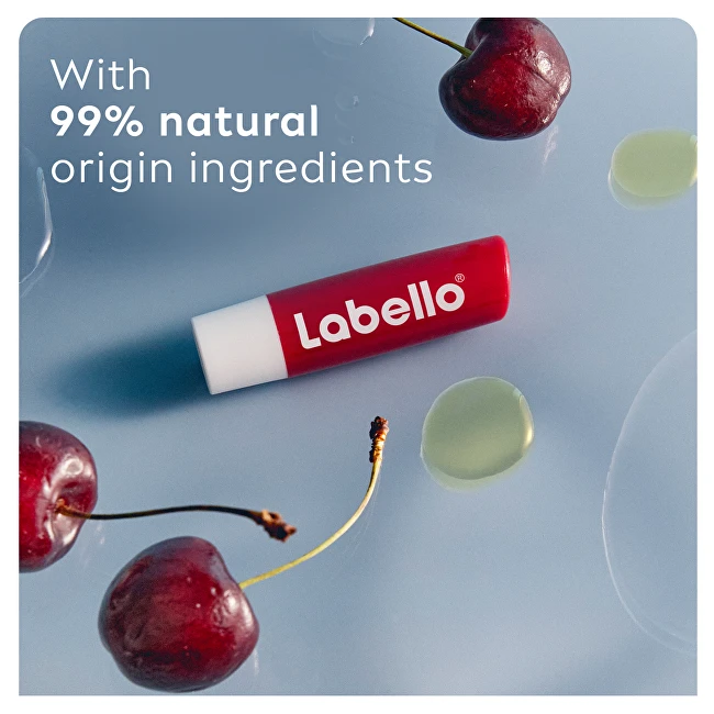 Labello Cherry Shine 24h Moisture Lūpų balzamas Lūpų balzamas moterims, 4,8 g