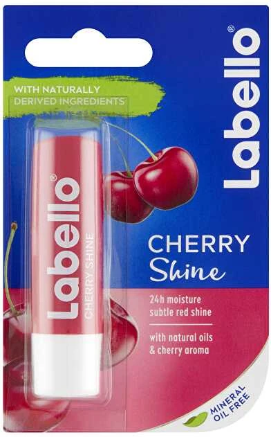 Labello Cherry Shine 24h Moisture Lūpų balzamas Lūpų balzamas moterims, 4,8 g