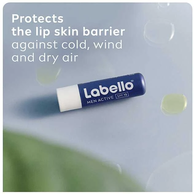 Labello Men Active 24h Moisture Lūpų balzamas Lūpų balzamas vyrams, 4,8 g